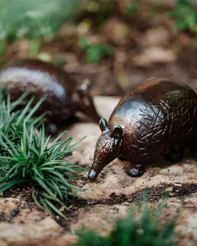 Jan Barboglio Armadillo Decorative Object In Brown