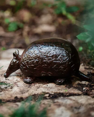 Jan Barboglio Armadillo Decorative Object In Brown
