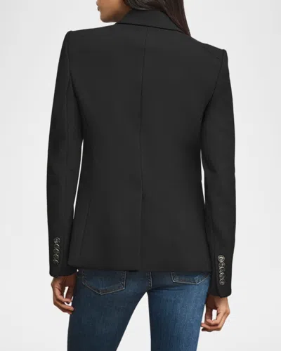 Veronica Beard Miller Stretch Crepe Dickey Jacket In Black