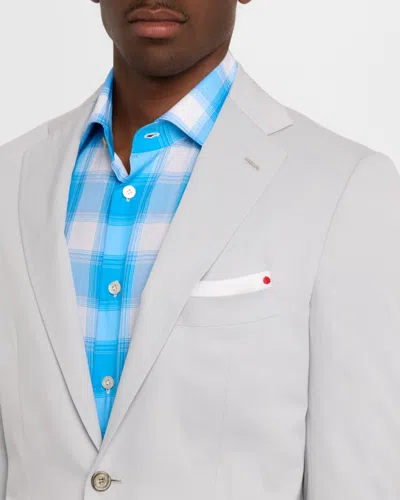 Kiton Men's Solid Cashmere Blazer In Gray