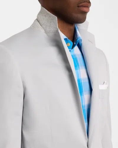Kiton Men's Solid Cashmere Blazer In Gray