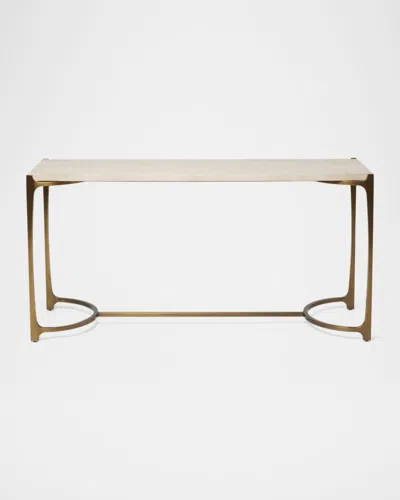 Interlude Home Beaumont Console Table In Gold