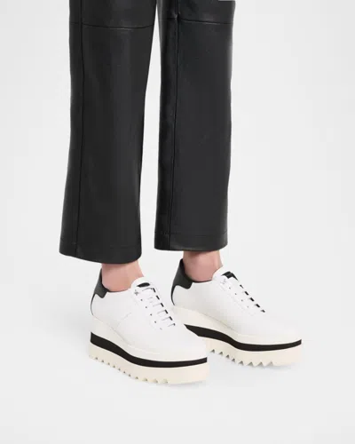 Stella Mccartney Sneak-elyse 80mm Vegan Leather Platform Sneakers In White
