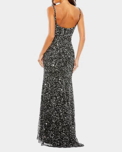 Mac Duggal 10705 Prom Long Sleeveless Evening Dress In Black