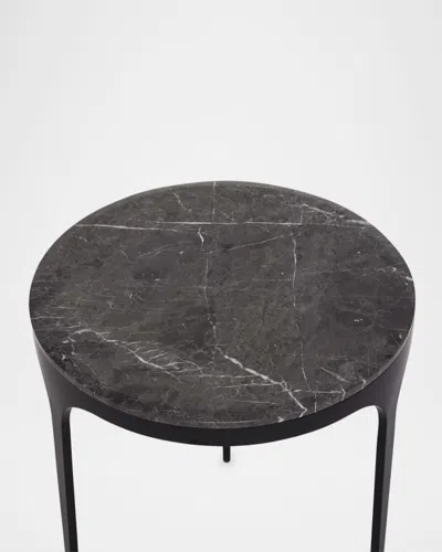 Interlude Home Camilla Side Table In Black