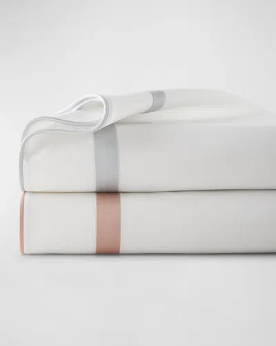 Matouk Louise Flat Sheet, Full-queen In White