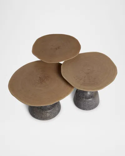 Interlude Home Sacha Medium Bunching Cocktail Table In Brown