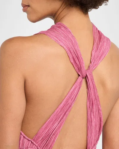 Ulla Johnson Freesia Sleeveless Silk Chiffon Gown In Pink