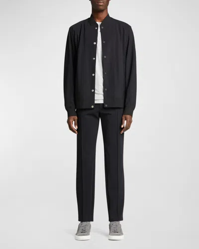 Theory Murphy Precision Slim Fit Bomber Jacket In Black