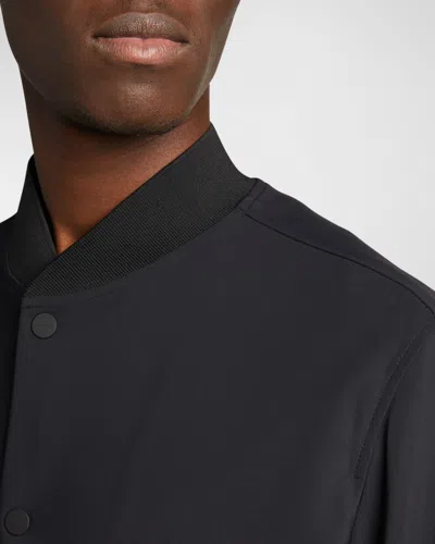 Theory Murphy Precision Slim Fit Bomber Jacket In Black