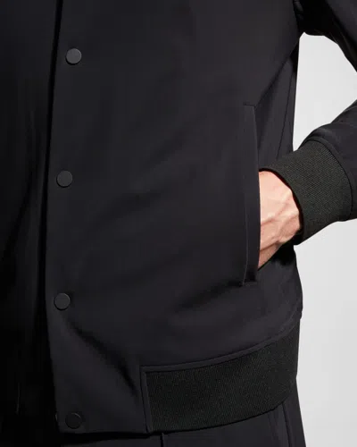 Theory Murphy Precision Slim Fit Bomber Jacket In Black