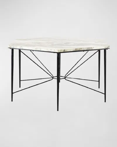 Arteriors Estrella Hexagonal Dining Table, 62.5" In White