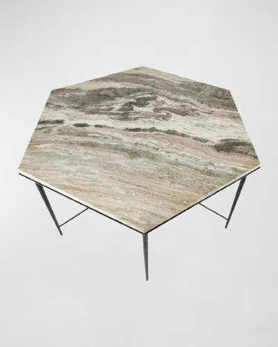 Arteriors Estrella Hexagonal Dining Table, 62.5" In White