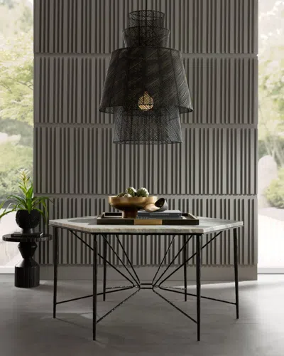 Arteriors Estrella Hexagonal Dining Table, 62.5" In White