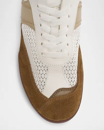 Chloé Kick Mesh And Leather Low-top Sneakers In Multi