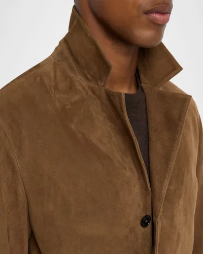 Frame Brown Suede Blazer In Brown