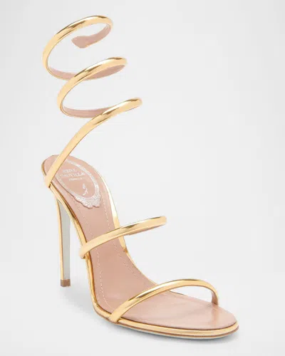 René Caovilla Heeled Sandals Rene Caovilla Woman Color Gold In Grey
