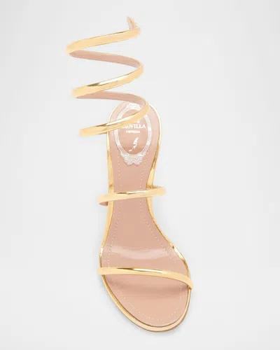René Caovilla Heeled Sandals Rene Caovilla Woman Color Gold In Grey