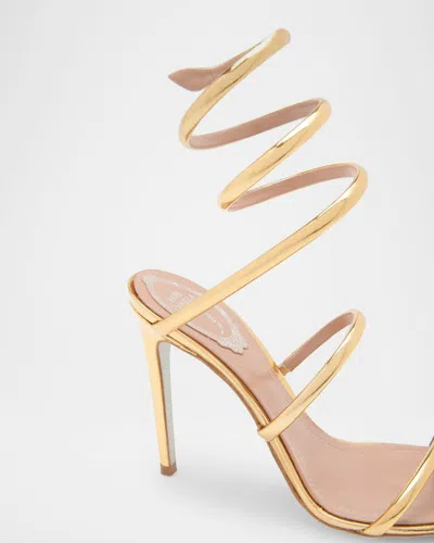 René Caovilla Heeled Sandals Rene Caovilla Woman Color Gold In Grey