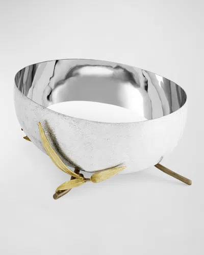 Michael Aram Zen Garden Medium Bowl In Silver