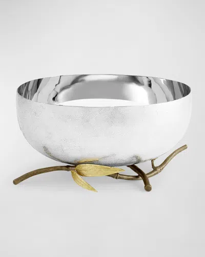 Michael Aram Zen Garden Medium Bowl In Silver