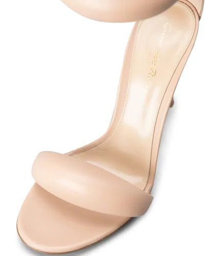 Gianvito Rossi Bijoux 105mm Puffy Napa Ankle-cuff High-heel Sandals In Peach