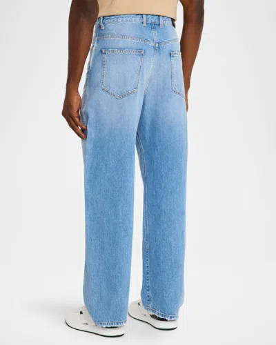 Givenchy Couture Seam Trousers Contrast Stitching Design In Blue