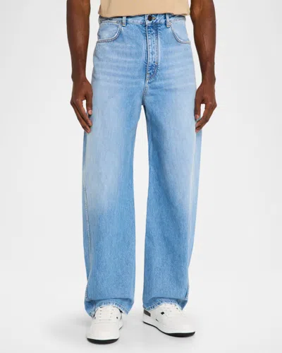 Givenchy Couture Seam Trousers Contrast Stitching Design In Blue