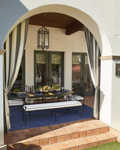 Neiman Marcus Avery Outdoor Dining Bench In Multi