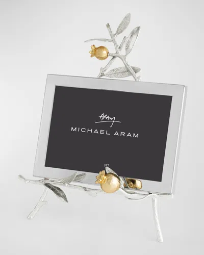 Michael Aram Pomegranate Silver And Gold Easel Frame In White