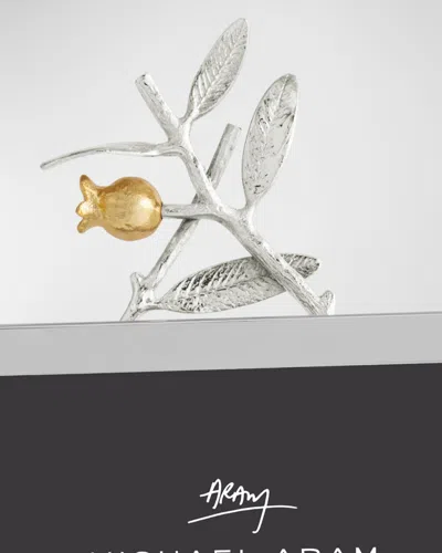 Michael Aram Pomegranate Silver And Gold Easel Frame In White