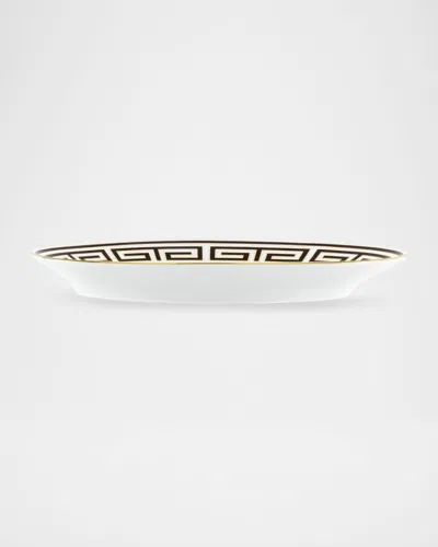 Ginori 1735 Labirinto Ebano Oval Flat Platter In Multi