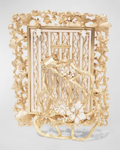 Jay Strongwater Leartes Frame In White