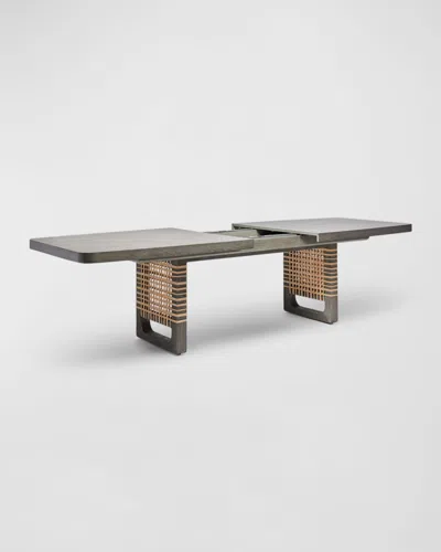 Interlude Home Osprey Dining Table With Leaf In Gray