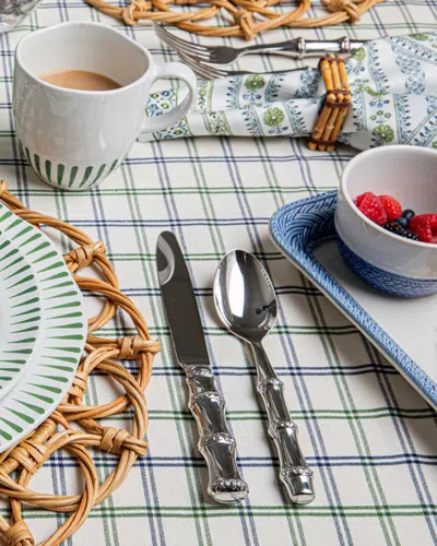 Juliska Bamboo 5-piece Flatware Set In Silver