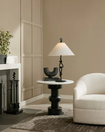 Arteriors Devito End Table In White