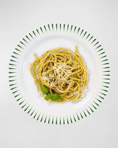 Juliska Sitio Stripe Dinner Plate In White