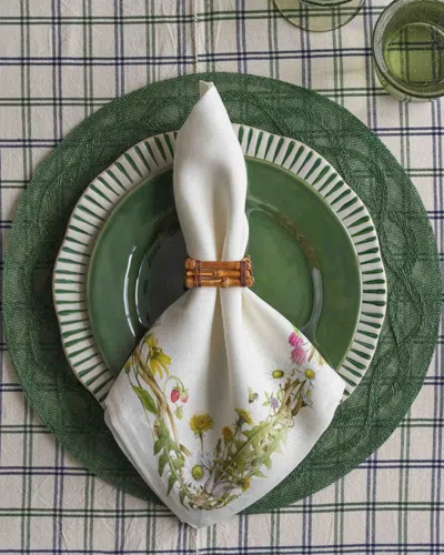 Juliska Sitio Stripe Dinner Plate In White