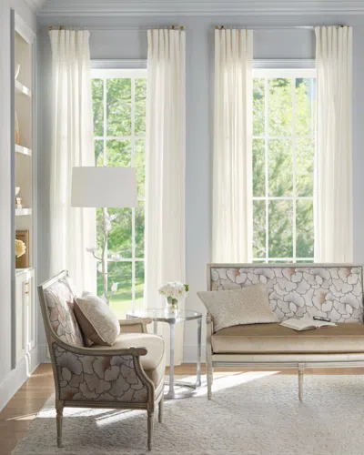 Massoud Shai Leather Settee In Neutral