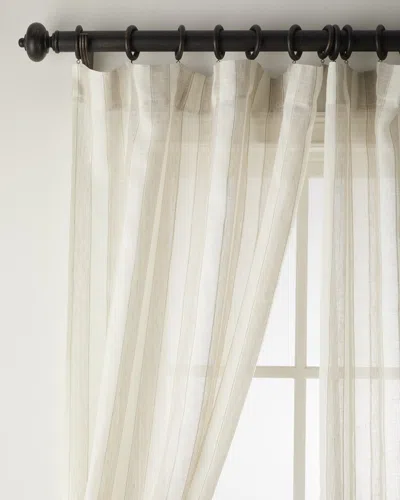 Home Silks Flutter Sheer Drapery Panel, 108"