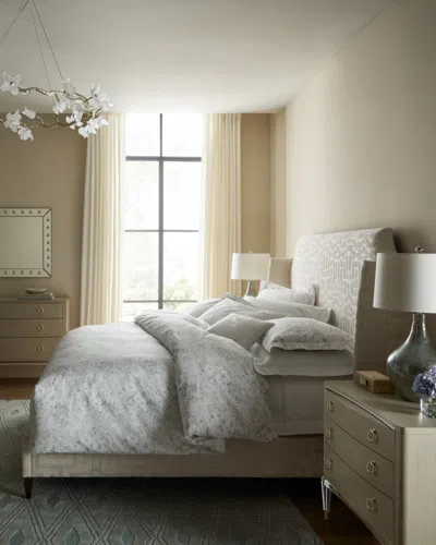 Massoud Arbone King Bed In Neutral