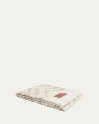 Missoni Graffiti Virgin Wool Throw, 53" X 71" In White
