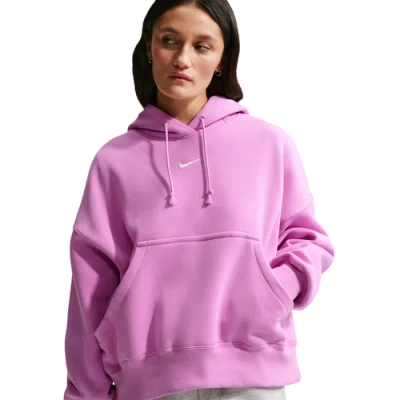 Nike Sportswear Phoenix Fleece Over-oversized Pullover Hoodie In Purple