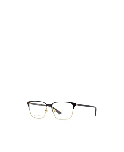 Gucci Eyewear Rectangular Frame Glasses In Black