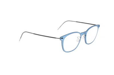 Lindberg Square Frame Glasses In Blue