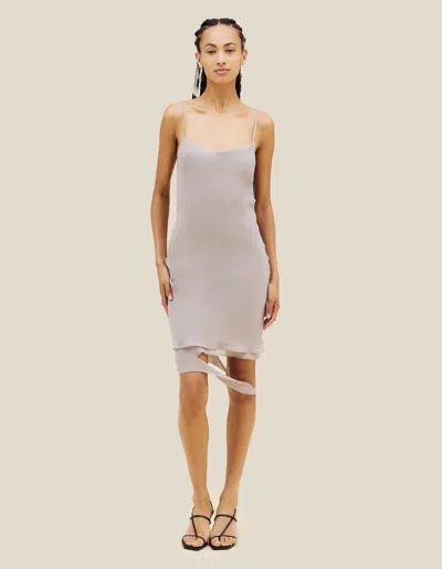 Eckhaus Latta Petal Dress In Gray