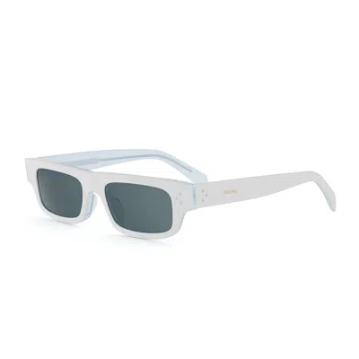 Celine Full Frame Sunglasses In White