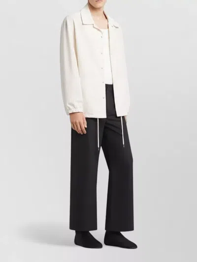Courrèges Blazer Jacket Long Sleeves Drawstring Hem Pockets In White
