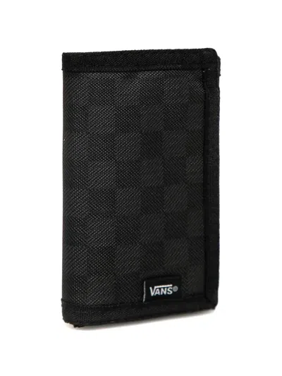 Vans Checked-pattern Wallet In Black