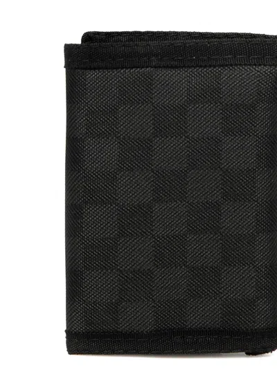 Vans Checked-pattern Wallet In Black